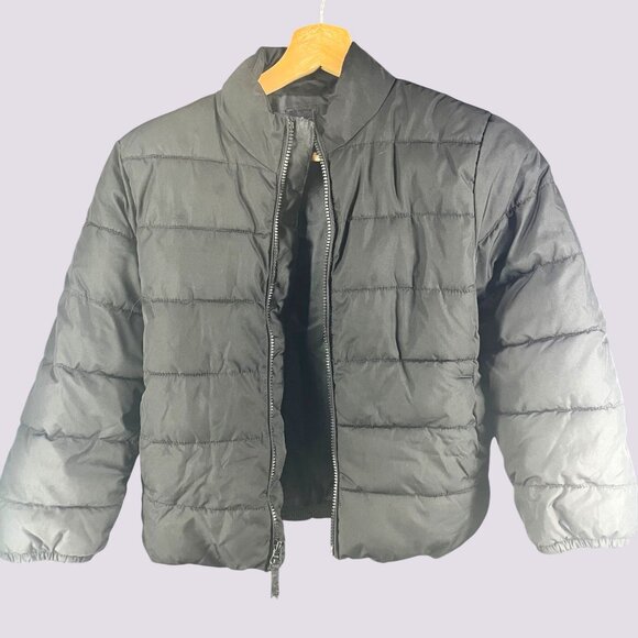 Place Black Puffer Jacket For Kids Size M 7/8 Made In Vietnam - Picture 2 of 4